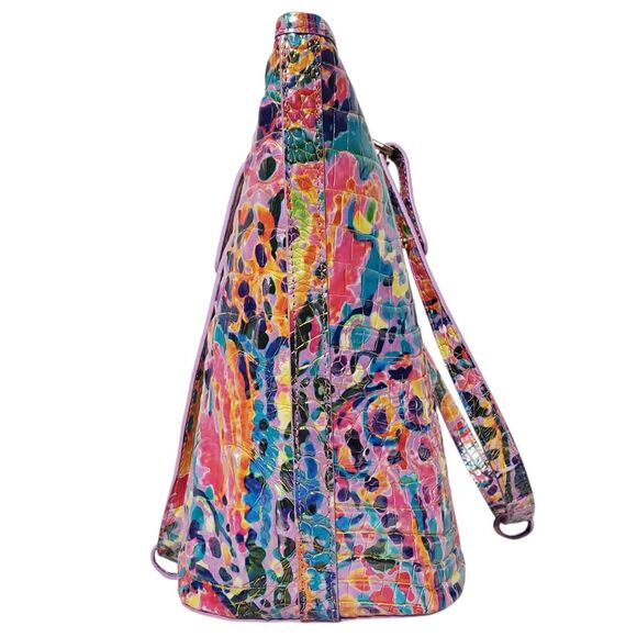 NWT Brahmin Medium Asher Tote Rainbow Reef Melbourne Multi Colorful Abstract - Picture 6 of 12